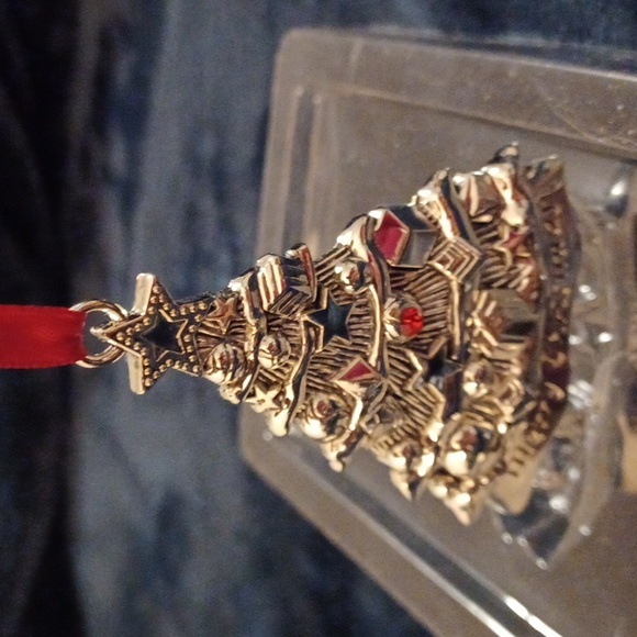 Regent Square Silver Plated Christmas Tree Jewelry Ornament Swarovski Crystal - Picture 7 of 11